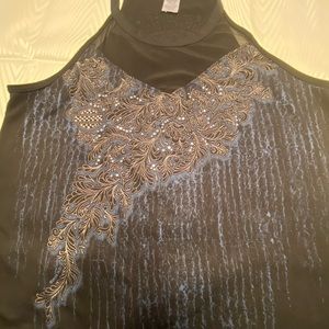 Womens Black with blue bling Harley Davidson Xl